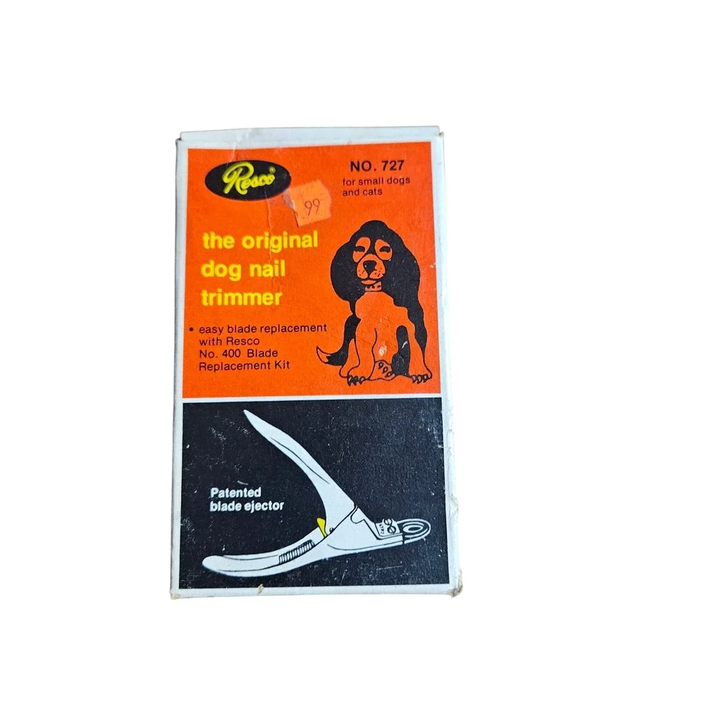 Vintage Resco No 727 Original Dog Nail Trimmer Clipper For Small Dogs and Cats